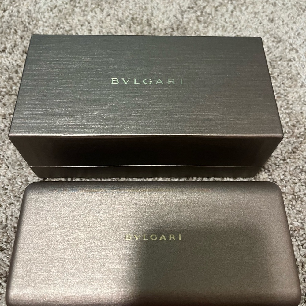 Bulgari Sunglasses Case - Metallic Brown